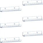 Clear Acrylic Floating Magazine Display Shelf Acrylic Shelves