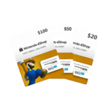 Versatile Top-up Nintendo Eshop Recoverable Paper Cards
